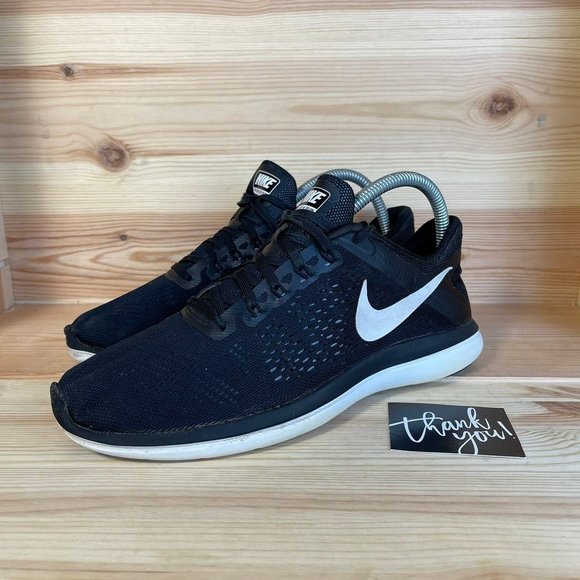 Nike Flex Run Black and White WMs Size US 8.5 - Picture 3 of 8